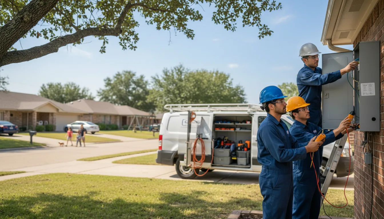 Certified electrician providing emergency electrical services in Garwin, IA